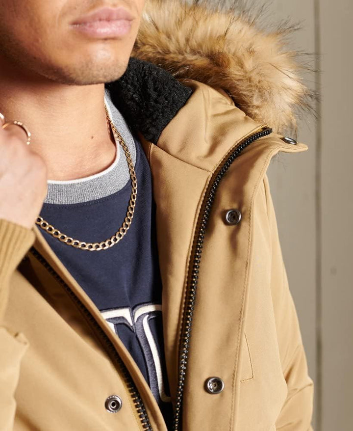 Superdry Herren Everest Bomberjacke S Kamel, S Kamel