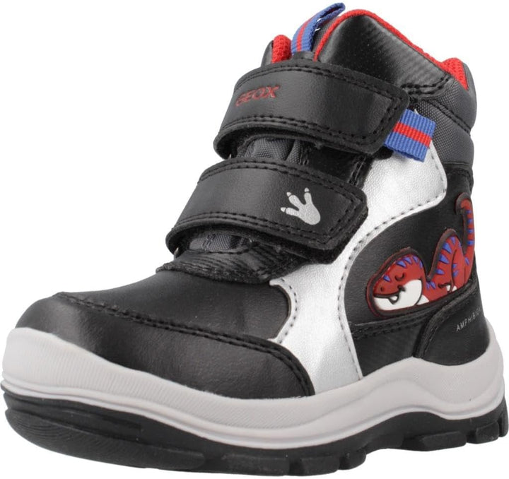 Geox Baby-Jungen B Flanfil B ABX Ankle Boot 24 EU Black Royal, 24 EU Black Royal