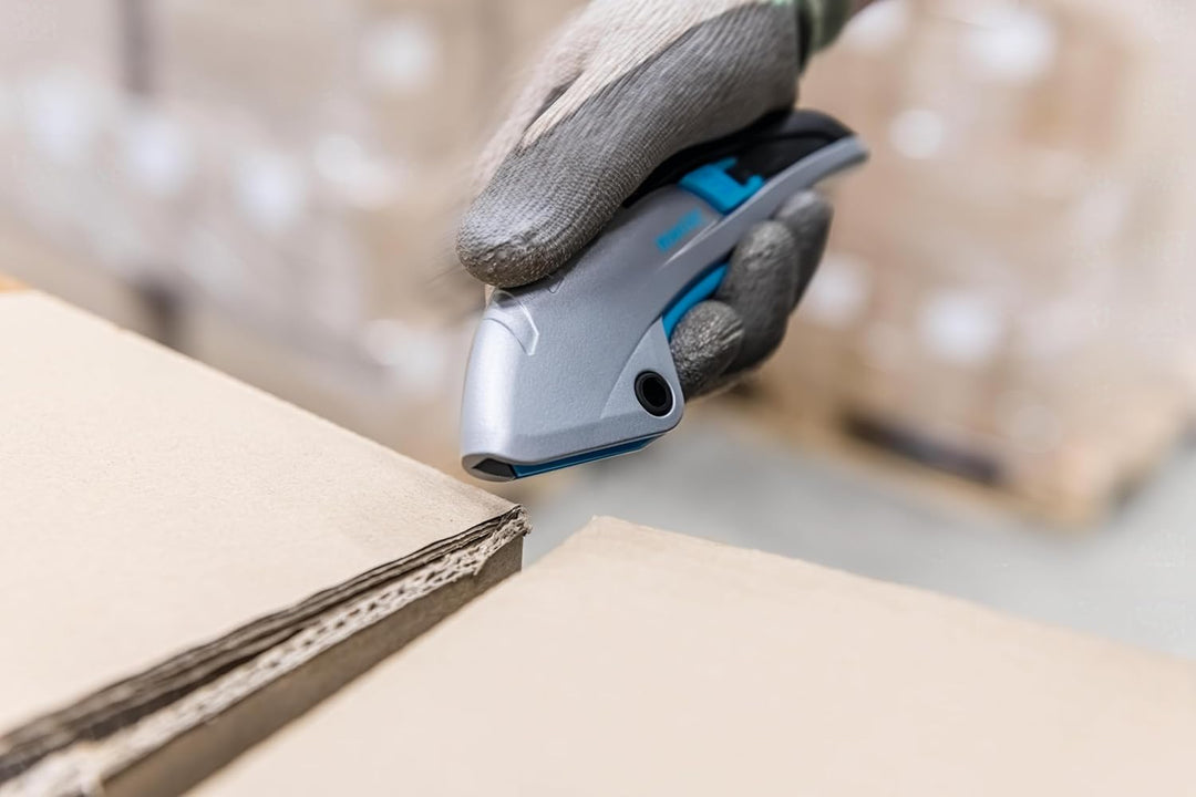 MARTOR Sicherheitsmesser mit Klingeneinzug, SECUPRO MARTEGO, Profi Cuttermesser, Aluminium, Rechts-