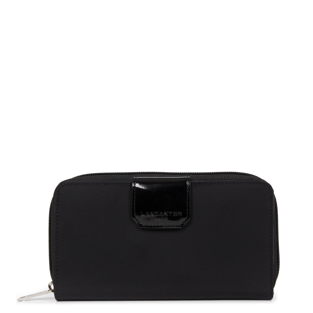 Lancaster Basic Verni, Unisex-Erwachsene Reisezubehör- Brieftasche Einheitsgrösse Noir, Einheitsgrös