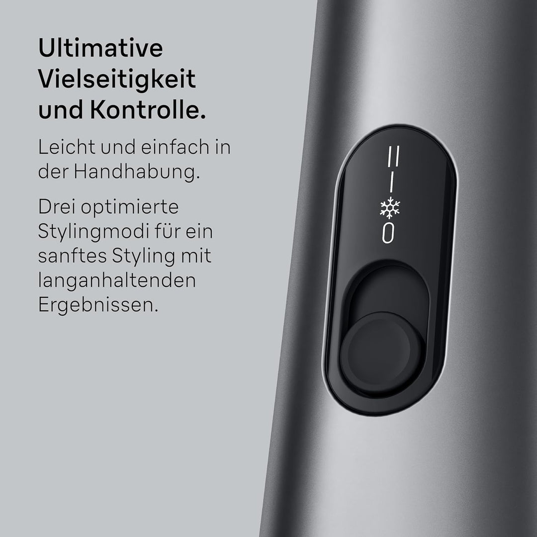 Braun Warmluftbürste AS4.3, Leichter Heissluft-Styler mit Rundbürste, Glättbürste und Trockenaufsatz