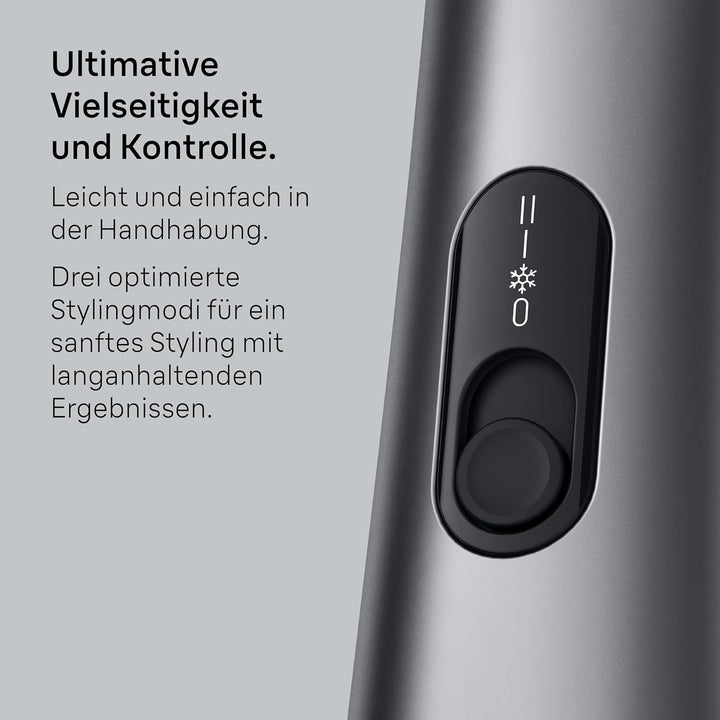 Braun Warmluftbürste AS4.3, Leichter Heissluft-Styler mit Rundbürste, Glättbürste und Trockenaufsatz