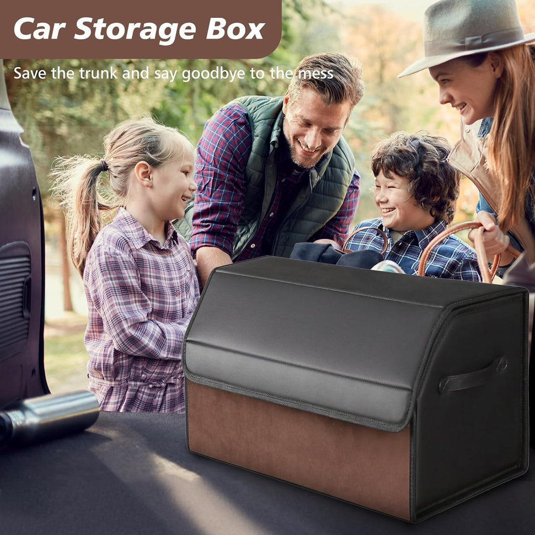 Kofferraum Organizer - Kofferraumtasche mit Deckel, Auto Kofferraum Wasserdicht, Aufbewahrungsbox Au