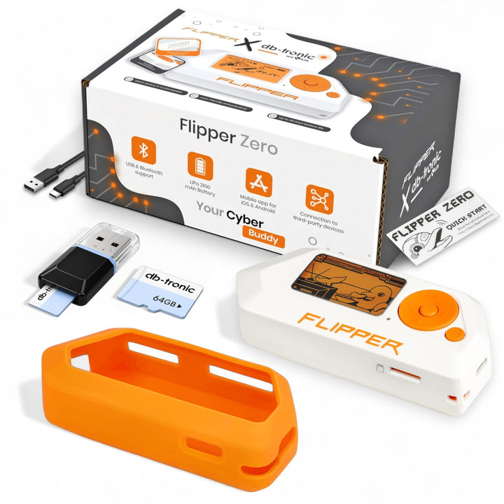 Flipper Zero Basic Set | Flipper Zero | Silikonhülle | USB-C Kabel | Anleitung