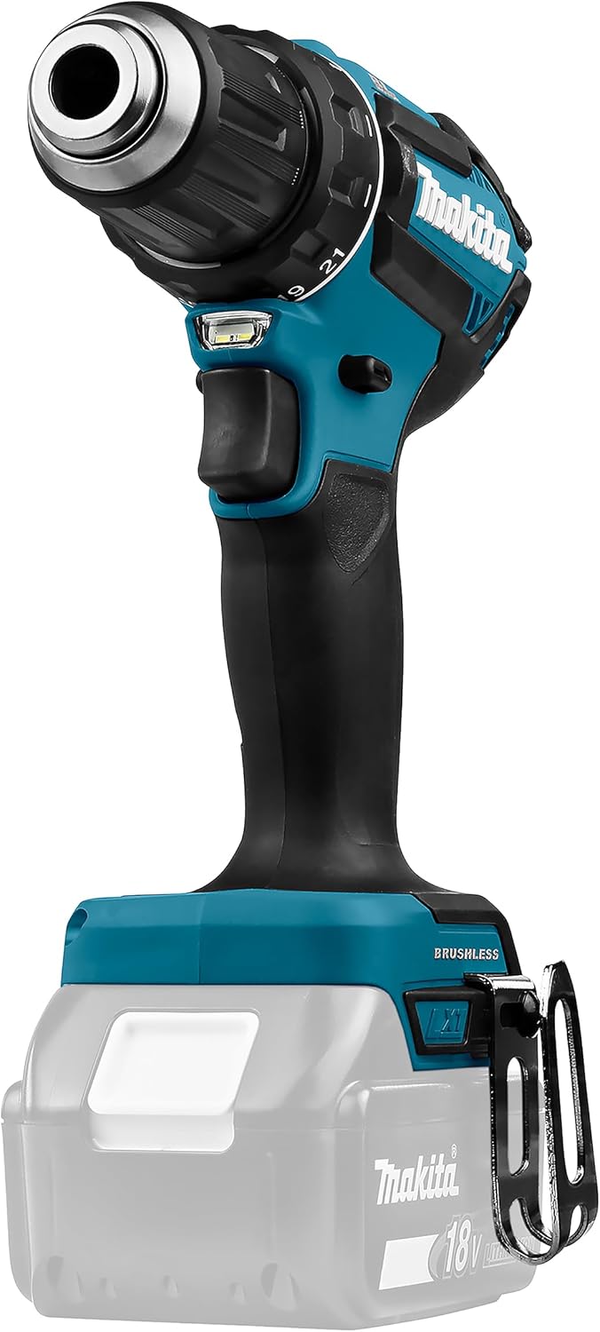 Makita DDF485Z Akku-Bohrschrauber 18 V (ohne Akku, ohne Ladegerät), Blau/Silber