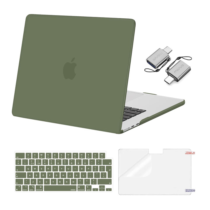 MOSISO Kompatibel mit MacBook Air 15 Zoll Hülle 2026 2025 2024 2023 M5 M4 M3 M2, Hartschale Hülle A3