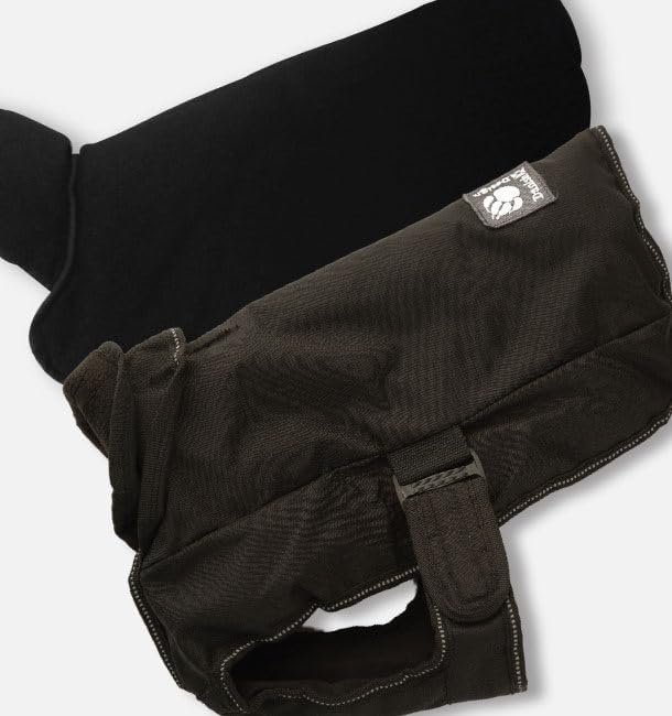 Danish Designs Black Harness 2 in 1 Utmost Hundemantel, 50 cm (20 Zoll)