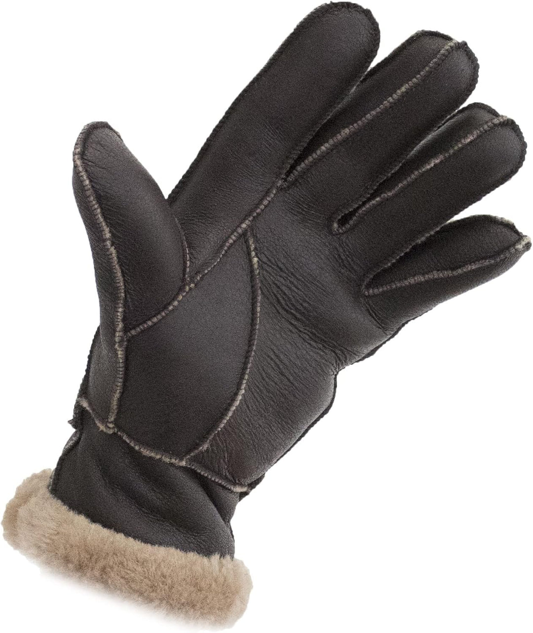 Reissner Lammfelle Fingerhandschuhe HDS-FINGER2 Merino Lammfell Nappa Leder in schwarz, beige und wa