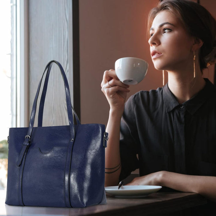 HAWEE Damen Crossbody Handtasche Grosse Shopper Umhängetasche Kunstleder Tote Schultertasche Mode He