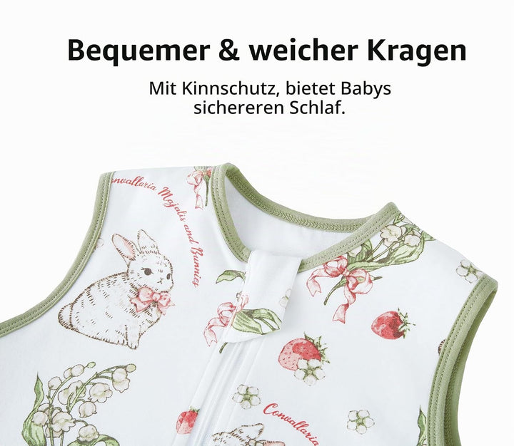 Chilsuessy Baby Schlafsack mit Beinen 1.5 Tog Schlafsack 100% Baumwolle Ganzjahres Schlafsack mit Fü