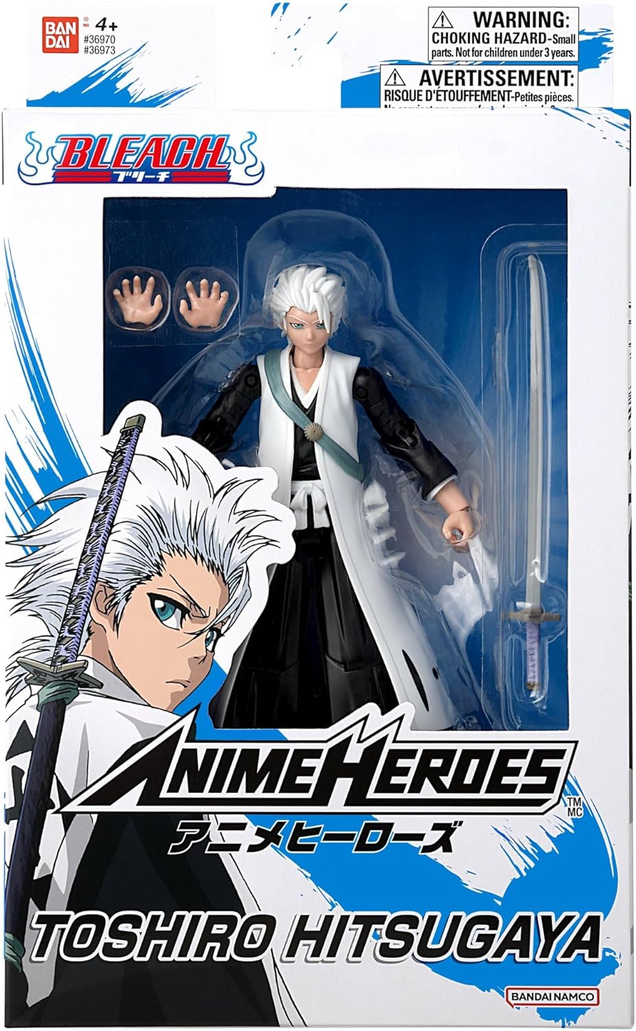 BANDAI – Anime Heroes - Bleach - Anime Heroes Figur 17 cm - Hitsugaya Toshiro - 36973, Hitsugaya Tos