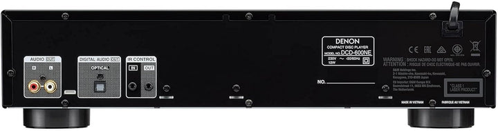 Denon DCD-600 NE CD-Player mit AL32 Processing, schwarz Schwarz Single, Schwarz Single