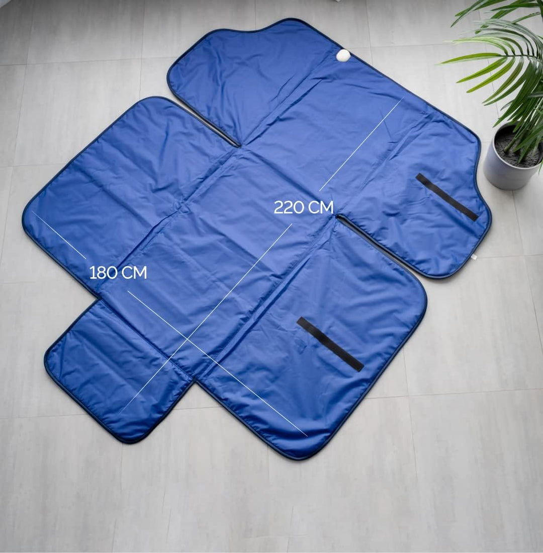 Infrarot-Saunadecke 180 * 220 cm, 2 Zonen Fernbedienung, portative Home SPA, Infrarot-Therapie, Körp