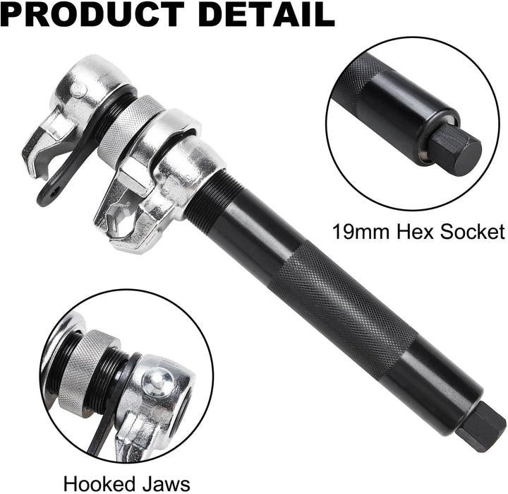FreeTec Federspanner Set 3tlg | Profi Werkzeug für KFZ Federn | Tuning & Tieferlegung | Spanner für