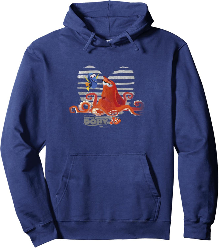 Disney Pixar Finding Dory Hank & Nemo Heart Pullover Hoodie