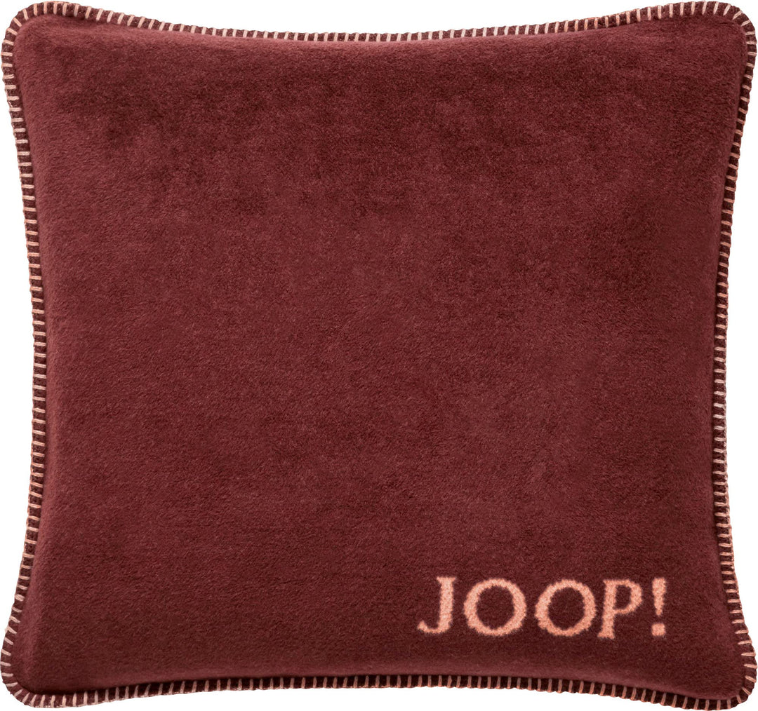 Joop! Kissen Uni Doubleface Bordeaux-Orange Baumwolle/Polyacryl, Masse: 50cm x 50cm, 758934 50cm Bor