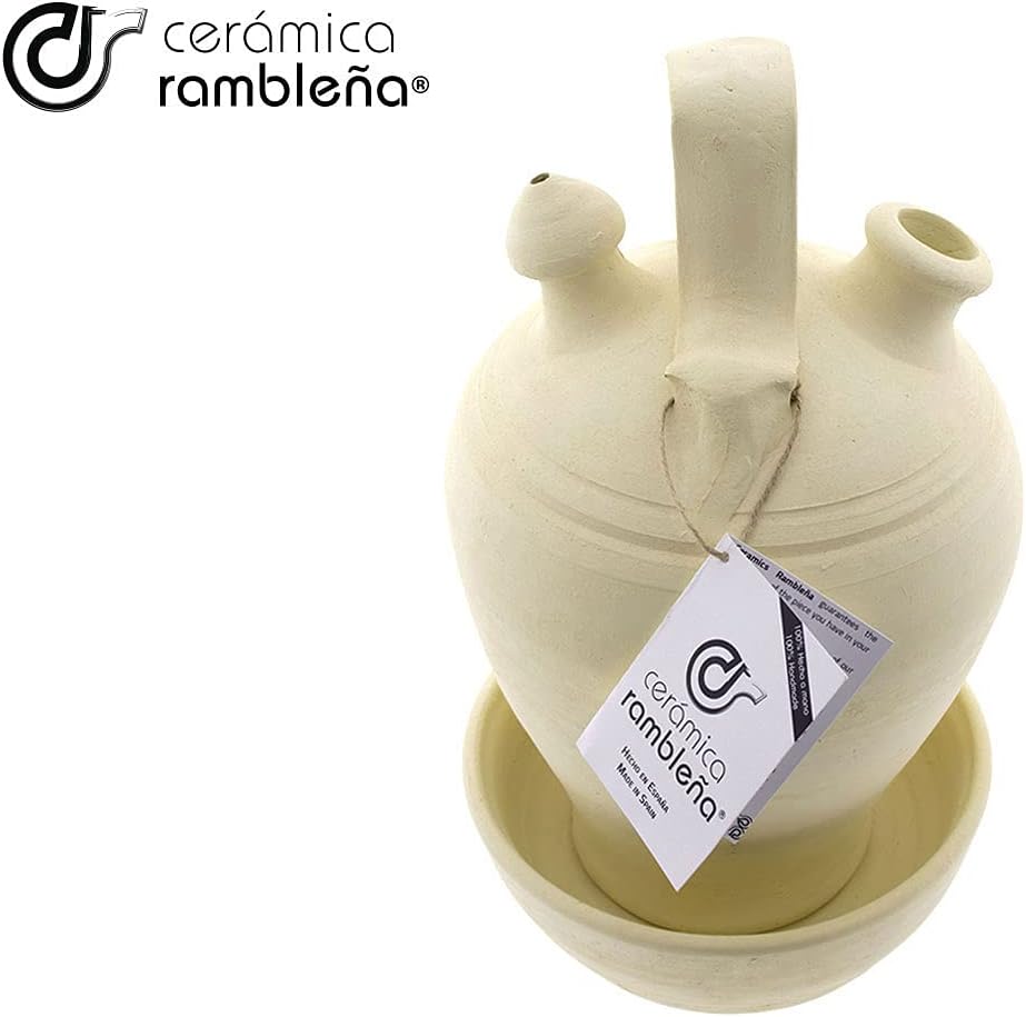 CERÁMICA RAMBLEÑA | Traditioneller Tonkrüge aus Ton von La Rambla (Córdoba) | 100% handgefertigt | 3
