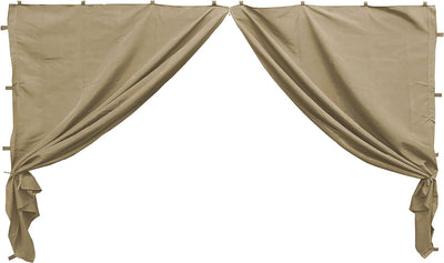 QUICK STAR 2 Seitenteile mit RV 300x195cm für Pavillons 3x3m Seitenwand Beige RAL 1001