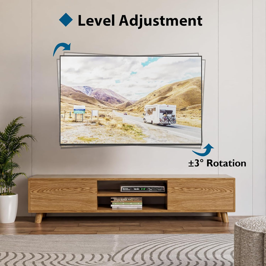 BONTEC TV Wandhalterung Schwenkbare Neigbare TV Halterung für 26-60 Zoll LCD LED OLED Plasma Flach &