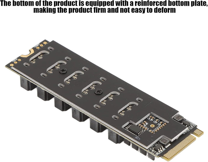 Elprico M.2 SATA3.0-Adapterkarte High Speed ASM1166 PCIE-Erweiterung mit Smart Indicator