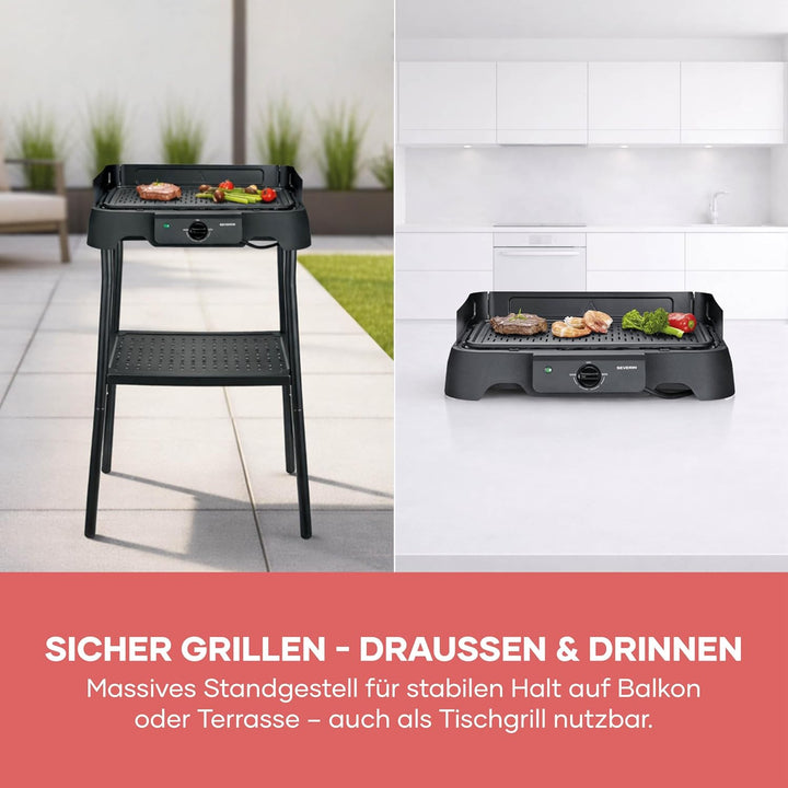 Severin Tischgrill mit Standfuss, Standgrill & Tischgrill (Innen- & Aussennutzung), Balkon & Küche,
