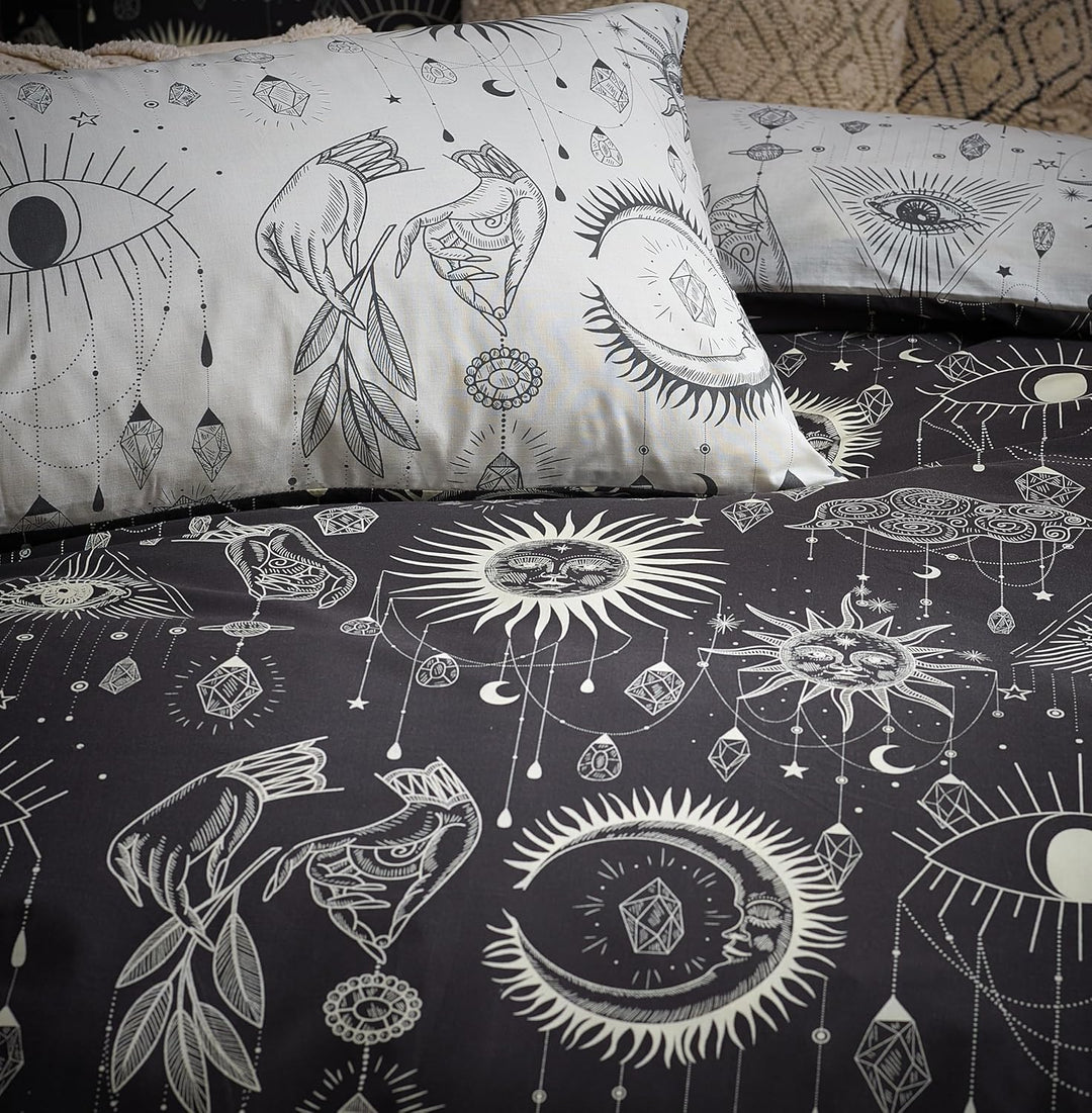 furn. Eingereif. Constellation Single BettVet Cover Set, Baumwolle, Polyester, Multi Twin Multicolor