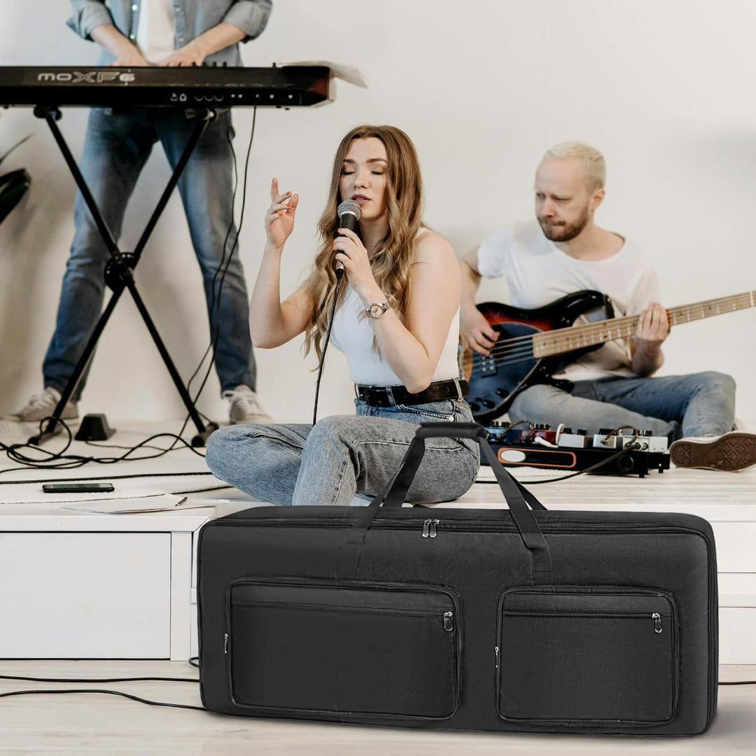 SUNDOY 76-Tasten Keyboard Tasche, Gig Bag mit 8 mm Polsterung Für 73/76-Tasten-Klavier, Für 73/76-Ta