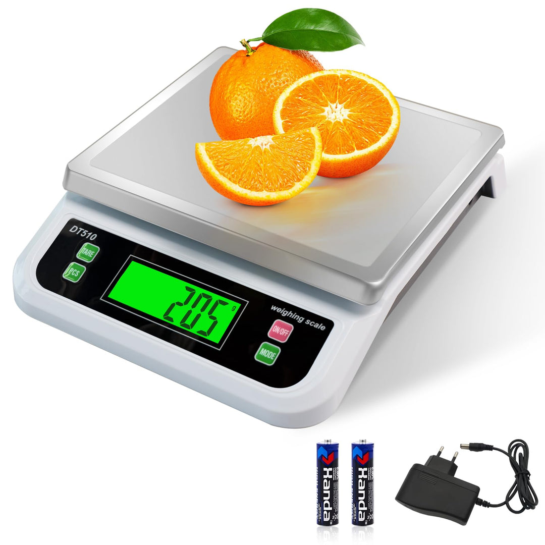 Professionelle Küchenwaage 40 kg hochpräzise Küchenwaage 1 g Lebensmittelwaage mit LCD-Display Elekt