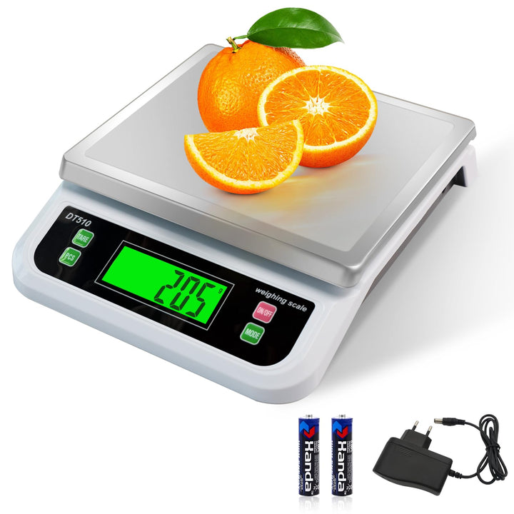 Professionelle Küchenwaage 40 kg hochpräzise Küchenwaage 1 g Lebensmittelwaage mit LCD-Display Elekt