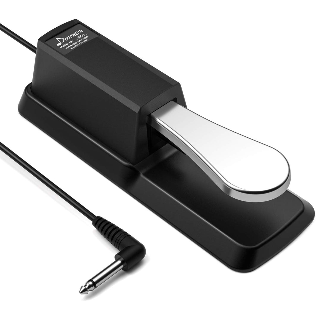 Donner DSP-001 Sustain-Pedal für Keyboard, Klavier Sustain-Pedal Universal-Dämpfer-Fusspedal für Dig