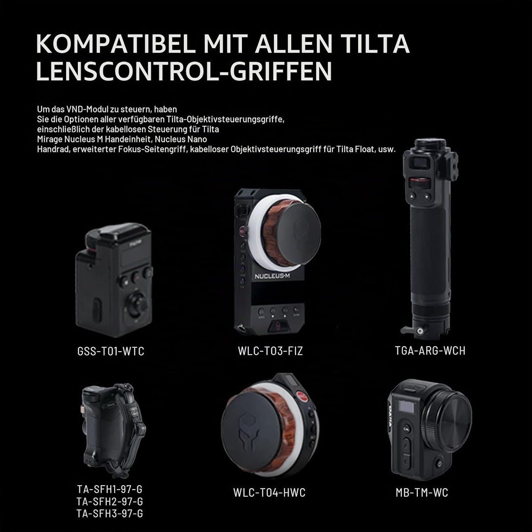 Tilta Mirage Matte Box Mirage VND Kit Mattbox mit Filterrahmen für DSLR/Spiegellose Kameras 95mm Var