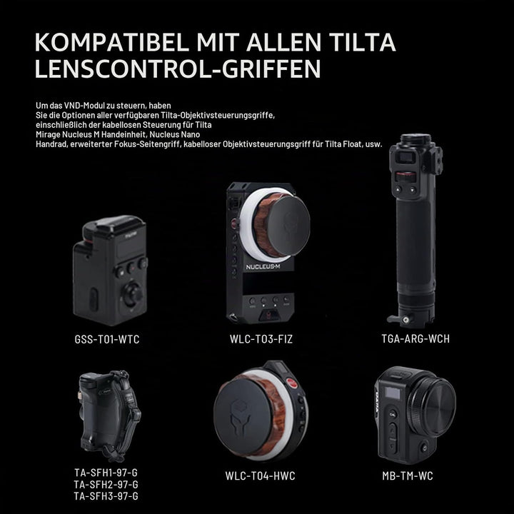 Tilta Mirage Matte Box Mirage VND Kit Mattbox mit Filterrahmen für DSLR/Spiegellose Kameras 95mm Var