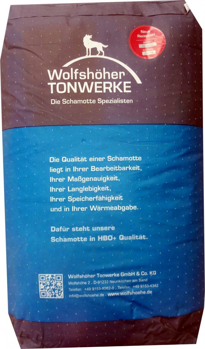 Universalmörtel PLUS 25kg Schamottmörtel Schamottemörtel