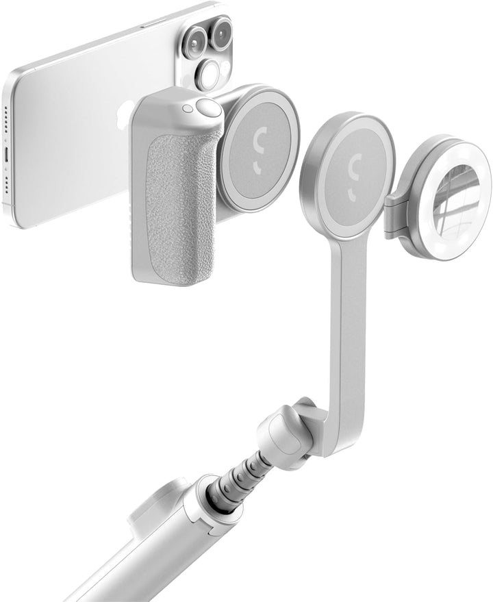 ShiftCam Travel Kit Essential - Magnetischer Telefongriff, Selfie-Licht & Stativ für iPhone & Androi