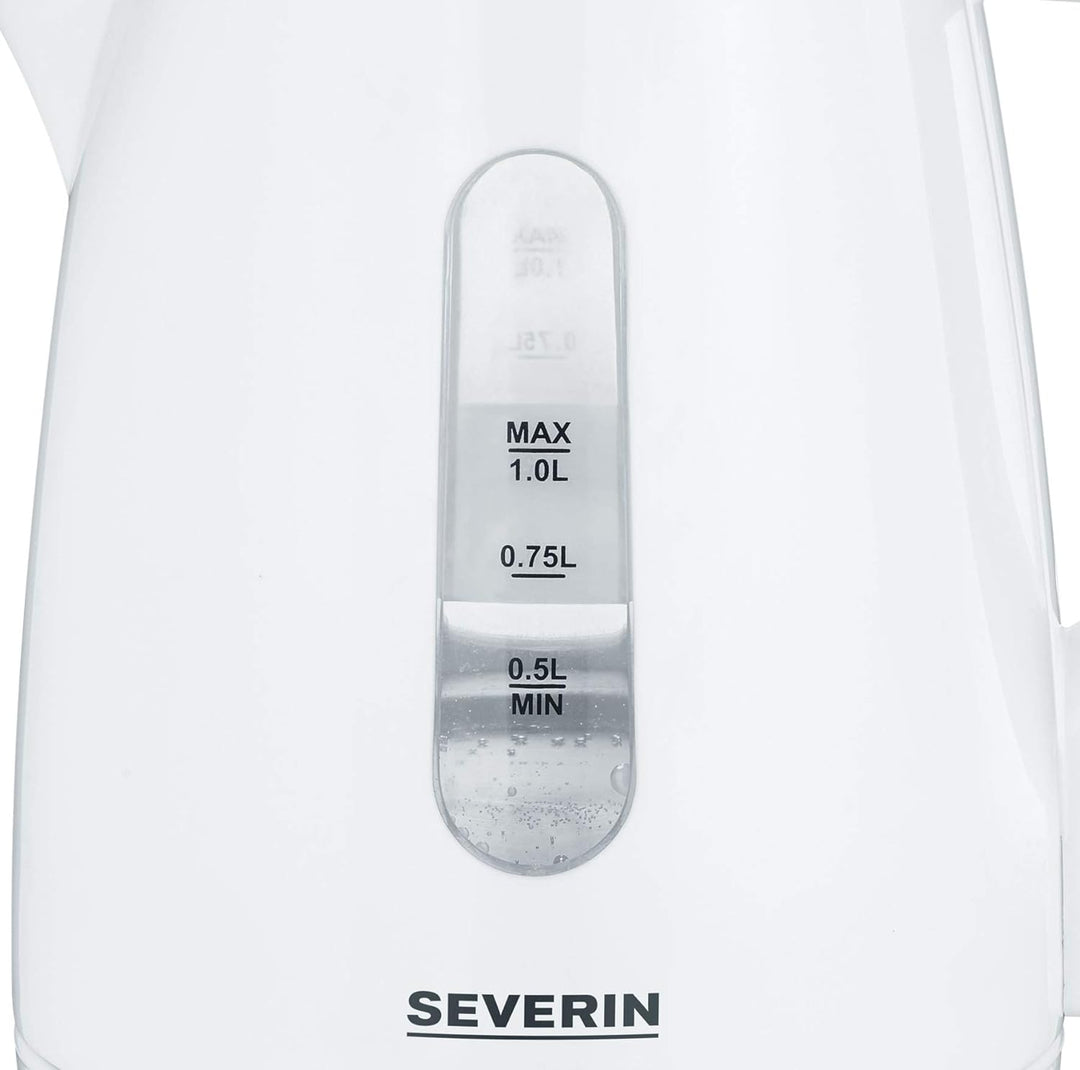 SEVERIN Wasserkocher 1,0 L, leistungsstarker und kompakter Wasserkocher in hochwertigem Design, elek