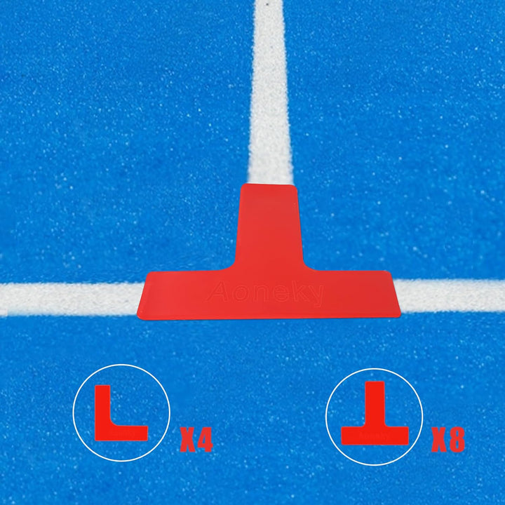 Aoneky Pickleball-Gericht-Linienmarkierungs-Set | Pickleball-Tennisplatz-Court Lines Marker Kit | Li