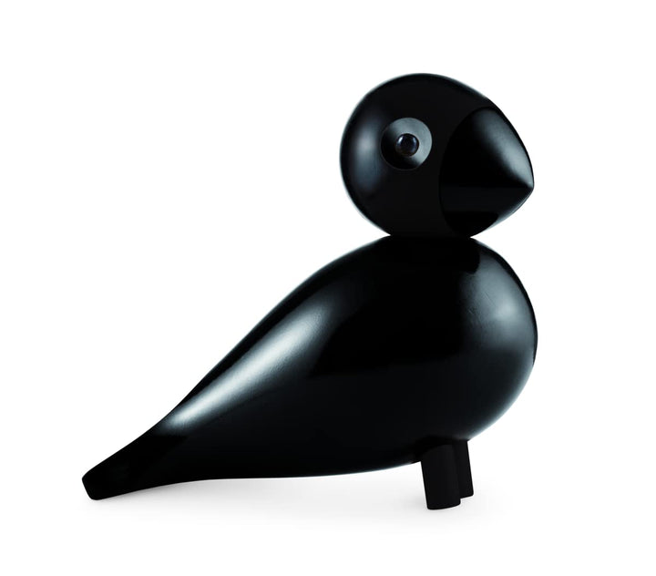 Kay Bojesen Ravn Singvogel Figuren 15.5 cm Weihnachtsdekoration, schwarz 17 x 6 x cm Schwarz, Klein,