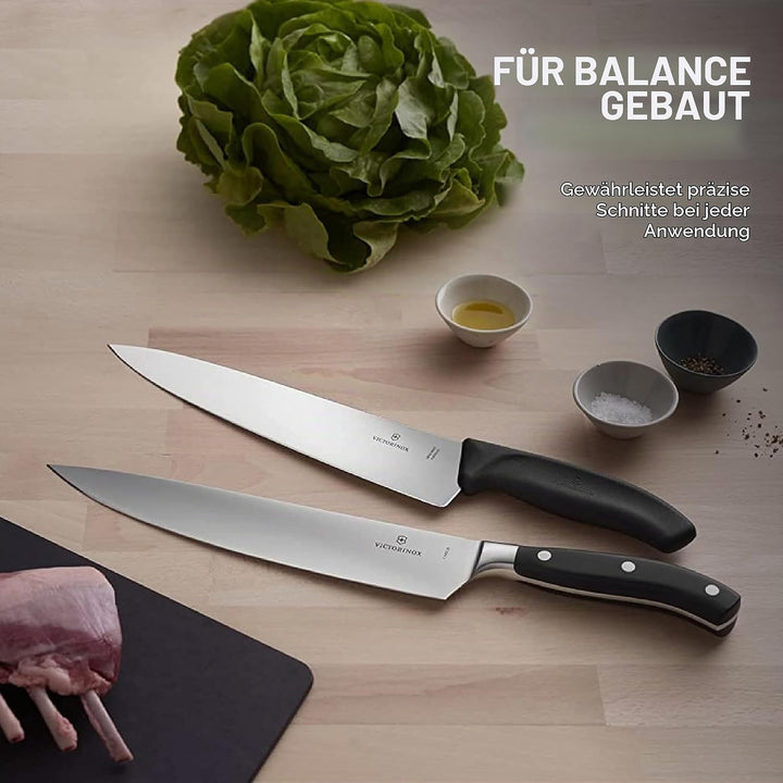 Victorinox Grand Maître, Profi Kochmesser, Extra Scharfe Klinge, gerader Schliff, 25 cm, Robuster Ku