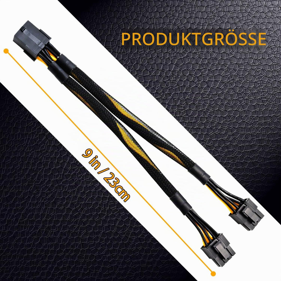 COMeap 8-Pin PCIe Splitter Kabel – GPU VGA PCIe Female auf Dual 8-Pin (6+2) Male PCIe Power Adapter