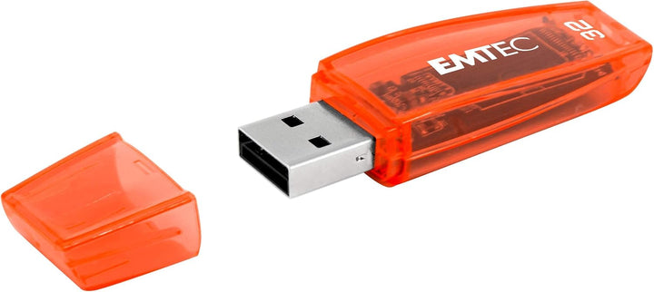 EMTEC USB-Stick 2.0 C410, Flash-Laufwerk 32 GB, Lesung 5 MB/S, Schreiben 15 MB/S, kompatibel mit USB