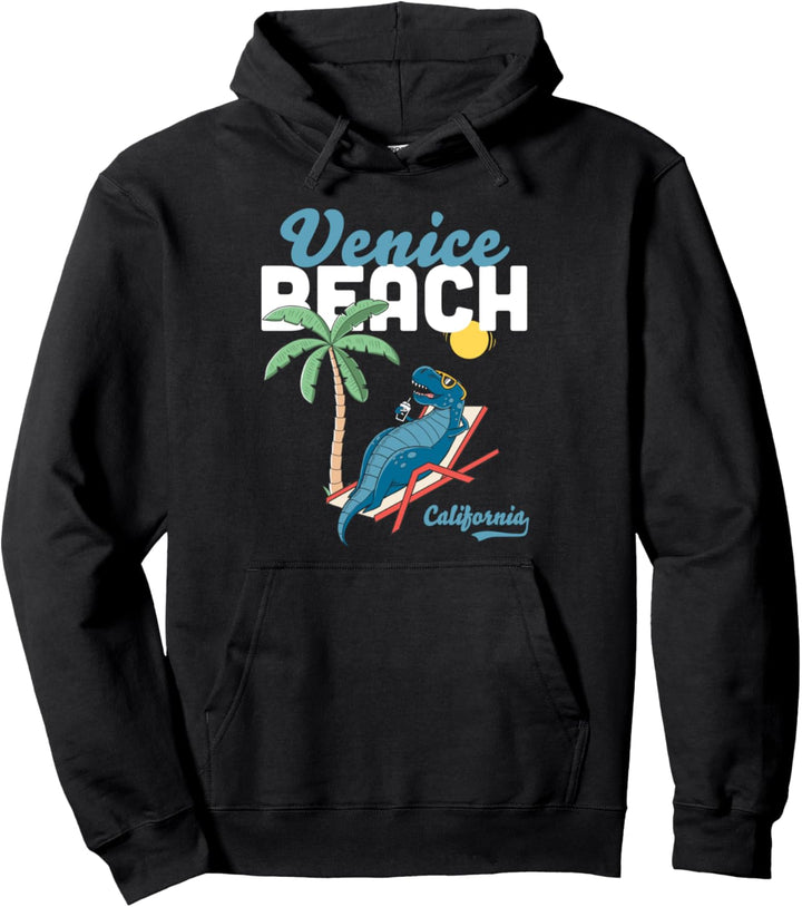 Venice Beach California Dinosaurier T-Rex Familienurlaub Pullover Hoodie