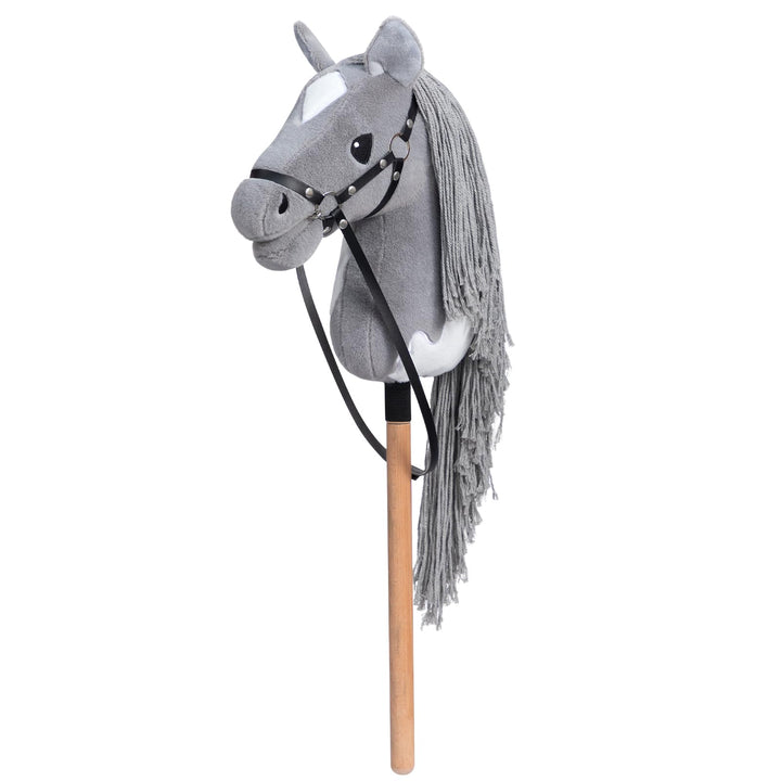 BEJOY Steckenpferd Spielzeug Pferd, Hobby Horse Holzpferd Plüschpferd zum Reiten für Kinder mit Half