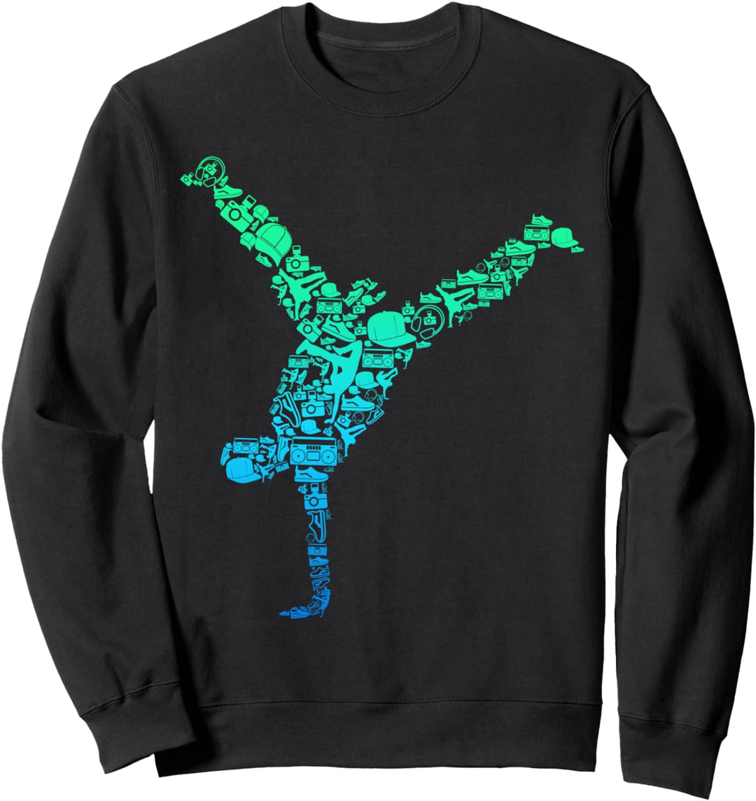 Breakdance Breakdancer Breakdancing Hip Hop Kinder Männer Sweatshirt