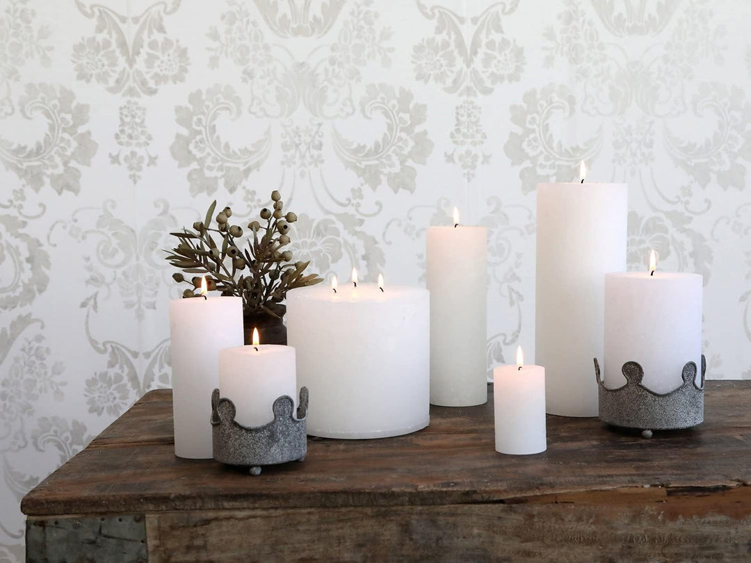 Chic Antique Macon rustikale Stumpenkerze versch.Farben und Grössen Kerze Antik NEU Altarkerze Stump