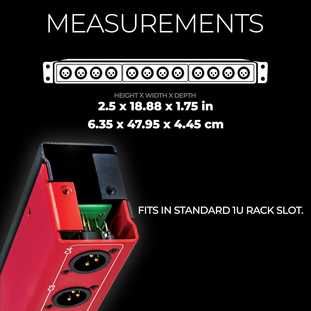 Cat Rack XLR Stage Box mit Audio über geschirmtem CAT-Kabel Senden Sie 12 Kanäle von Audio, DMX, Cle