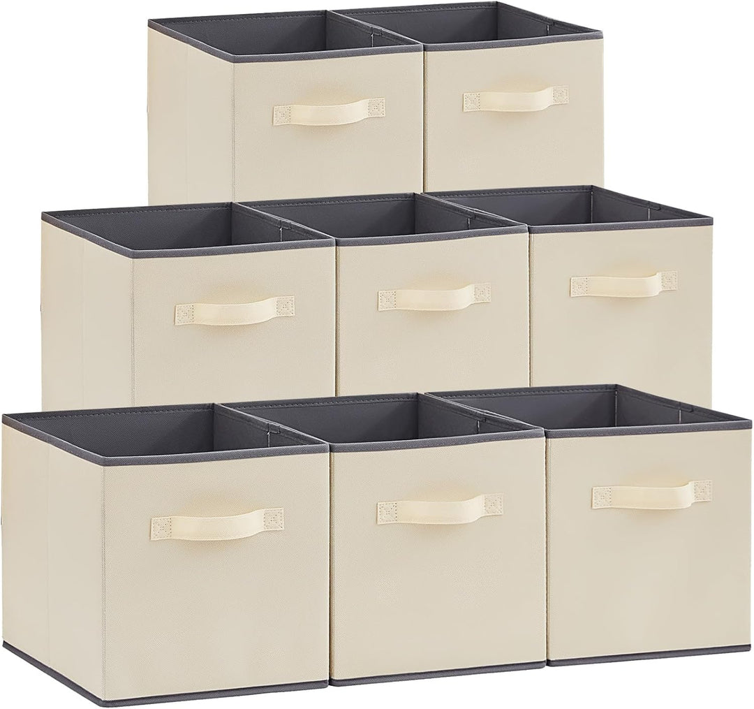 Lifewit 12 Stück Aufbewahrungswürfel, Aufbewahrungsbox aus Stoff, Ordnungsboxen aus Vliesstoff mit G