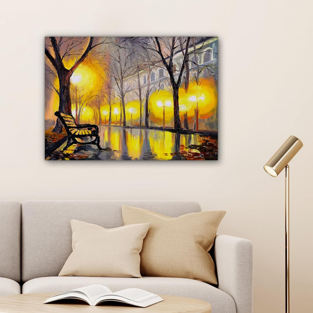 MuchoWow© Bilder 80x60 cm Wohnzimmer Deko Modern Wandbild Foto auf Leinwand Bild Schlafzimmer Room D
