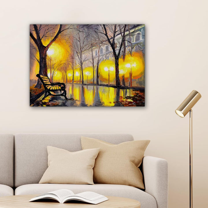 MuchoWow© Bilder 80x60 cm Wohnzimmer Deko Modern Wandbild Foto auf Leinwand Bild Schlafzimmer Room D