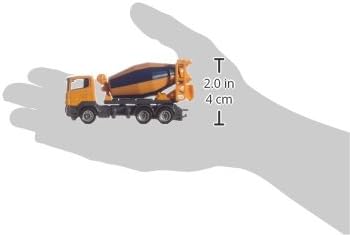 siku 1896, Fahrmischer, Baustellenfahrzeug, 1:87, Metall/Kunststoff, Drehbare Trommel, Orange/Blau F