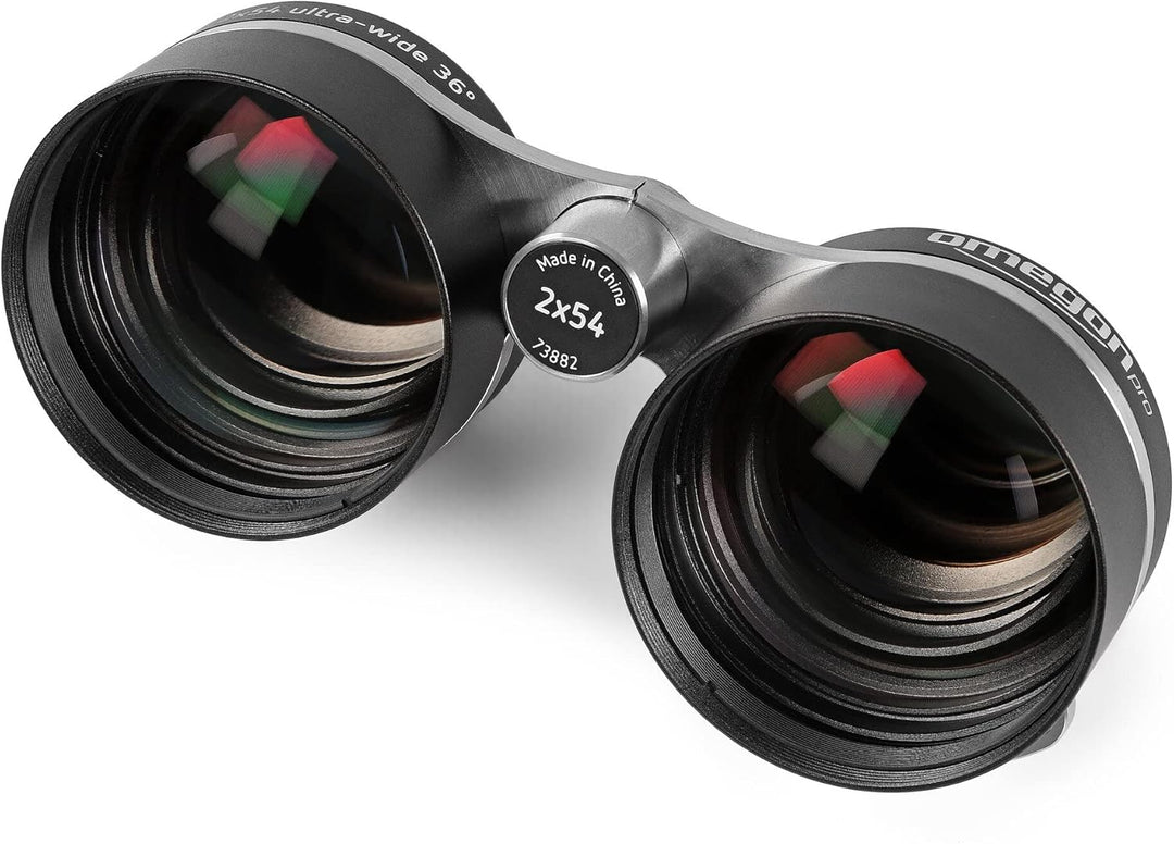Omegon Fernglas 2x54 für Sternfeldbeobachtung + 2 Pro UHC Filter M56